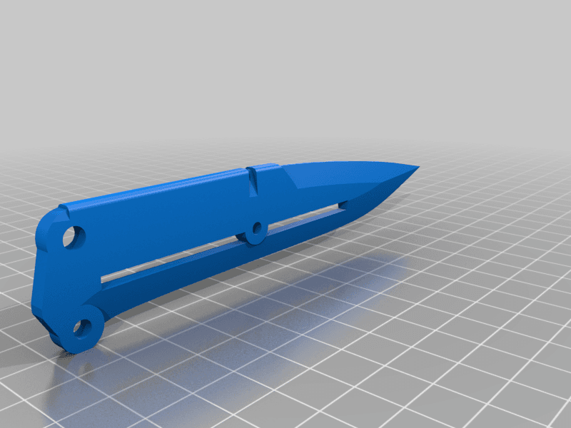 Vibroblade inspired Balisong/Butterfly Knife 3d model