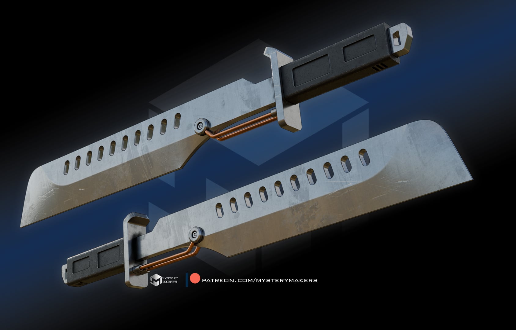 Mandalorian Vibroswords 3d model