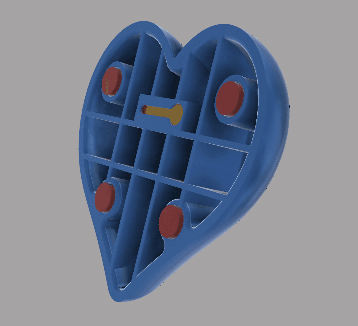 Happy Mothers Day 2023 Magnetic Heart 3d model