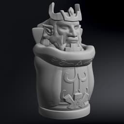 Zelda Wind Waker Fan Art, Chess Full WHITE Set 3d model