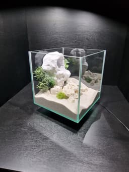 Hanging Rock Aquarium & Terrarium Cave | Vertical Rock type Fish Hideout | Reptile Natural Shelter 3d model