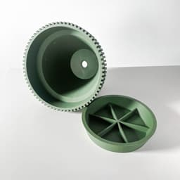 The Nari Planter Pot with Drainage Tray: Modern and Unique Home Decor for Plants and Succulents 3d model