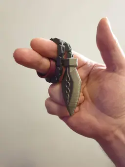 Ringchaku Spinning Fidget Toy - Blade Edition 3d model