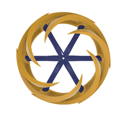 Kinetic Wind Art Deco 3d model