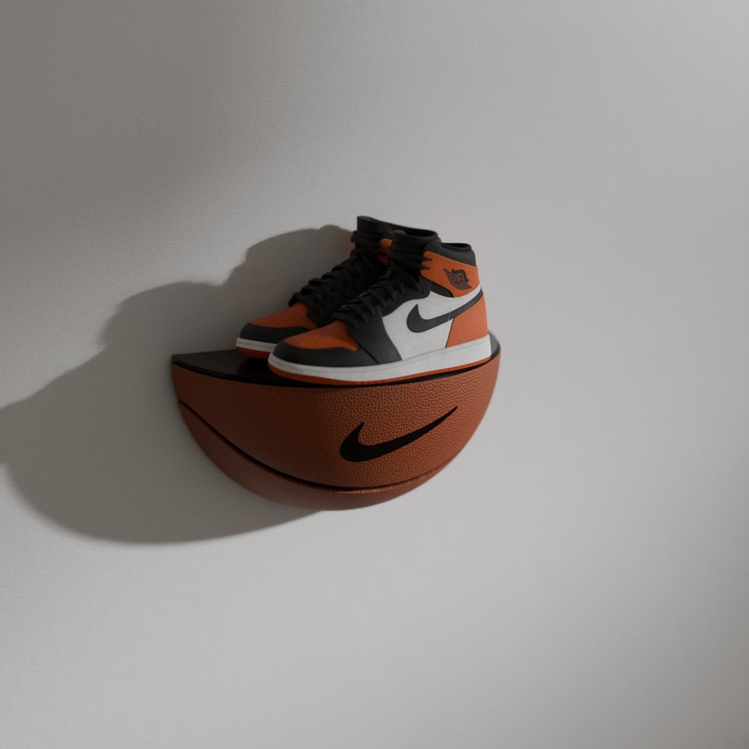 Nike Basketball Shoe Display 3d model