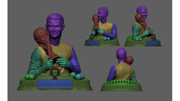 Cristiano Ronaldo 3D Scanning STL Printable 3d model