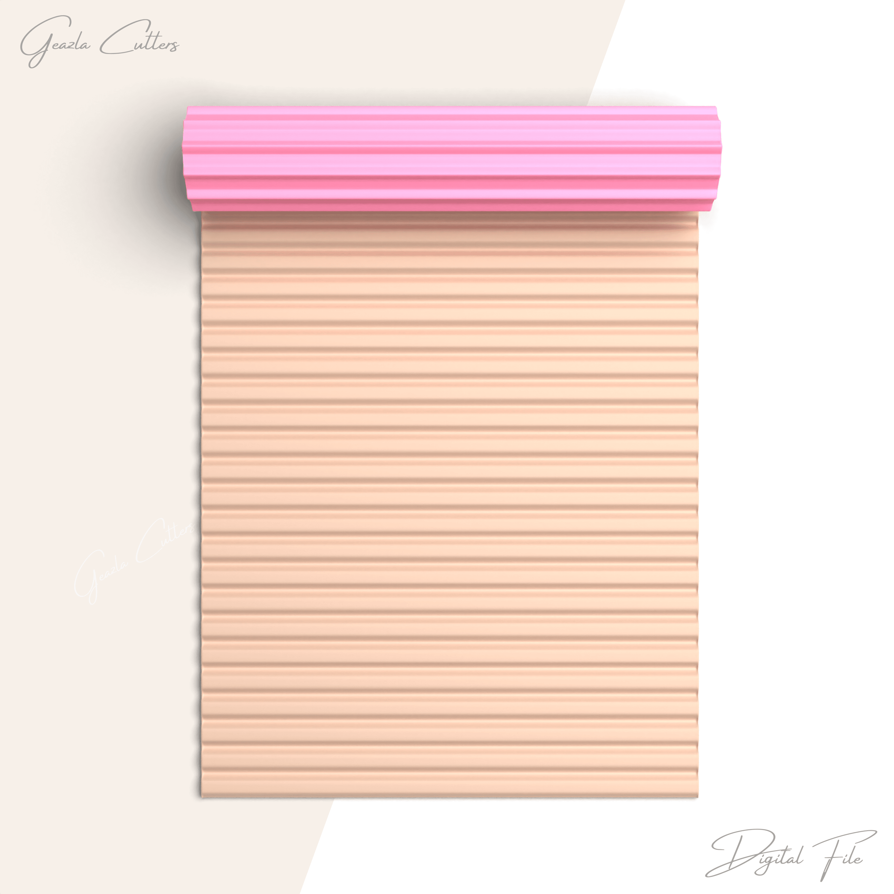 Lines Texture Roller For Polymer Clay, Line Clay Texture Roller Printable Stl File, No: 770 3d model