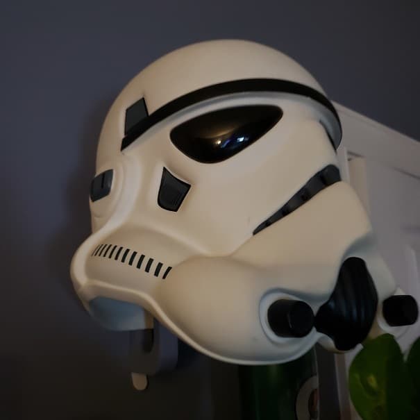 Wall Mount for Helmets - uses command strips 3d model
