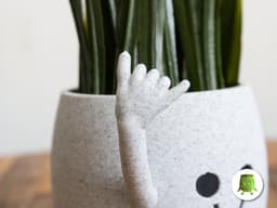 Happy Sitting Pot Surf Hand 3d model