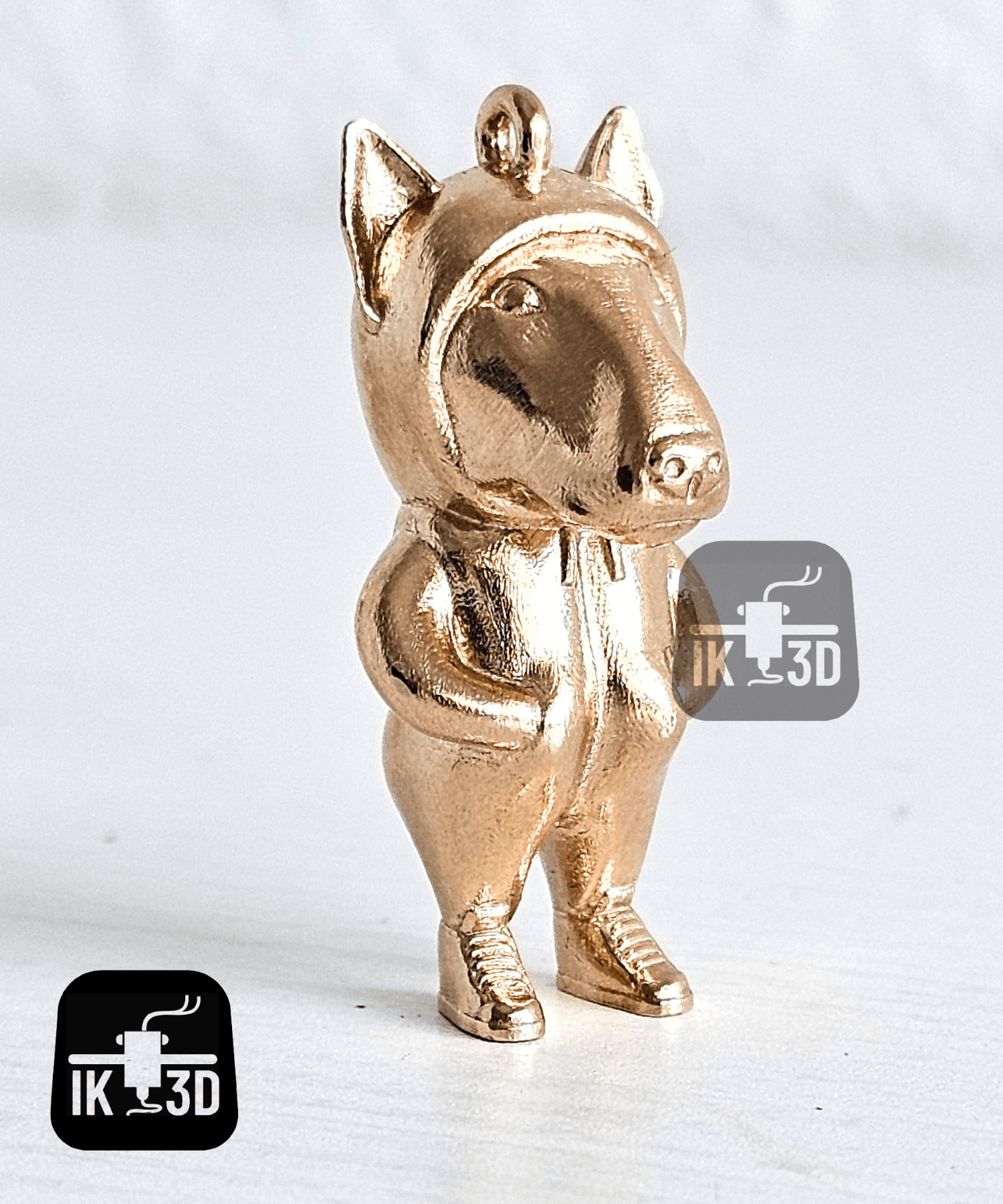 Street Dogz - Bull Terrier Keychain 3d model