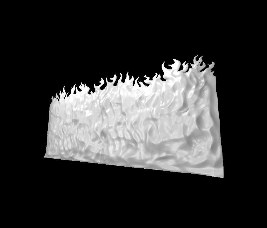Wall of Fire 3d model