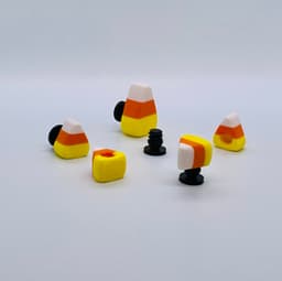 Candy Corn Shoe Charm 3d model