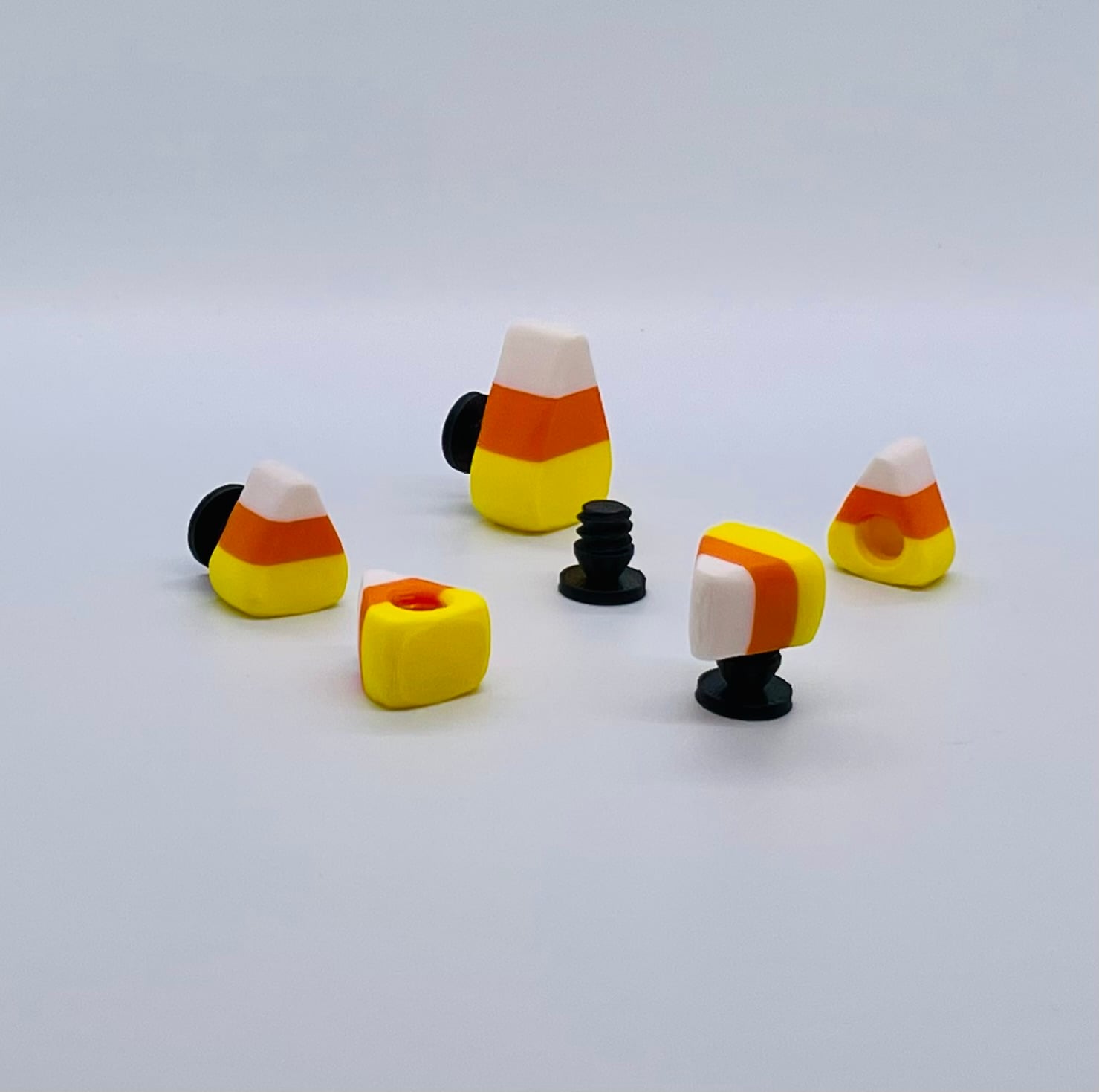 Candy Corn Shoe Charm 3d model