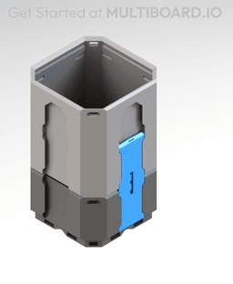 1 LU Bin Fit - II Extension Locked Lite Rail - (2 MU Rail) 3d model