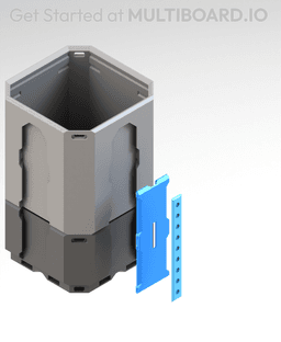 1 LU Bin Fit - II Extension Locked Lite Rail - (2 MU Rail) 3d model