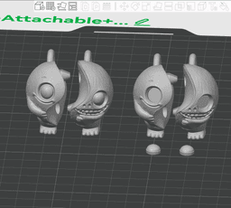YinYang Creature – Flexi Keychain & Magnet, No Supports 3D Print STL/3MF 3d model