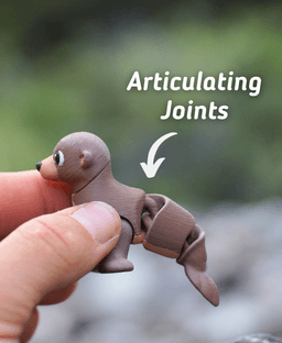 Slippery Sea Lion - Articulated fidget Sea lion - Ludo animal 3d model
