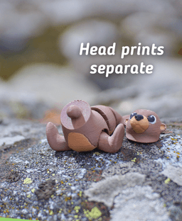Slippery Sea Lion - Articulated fidget Sea lion - Ludo animal 3d model