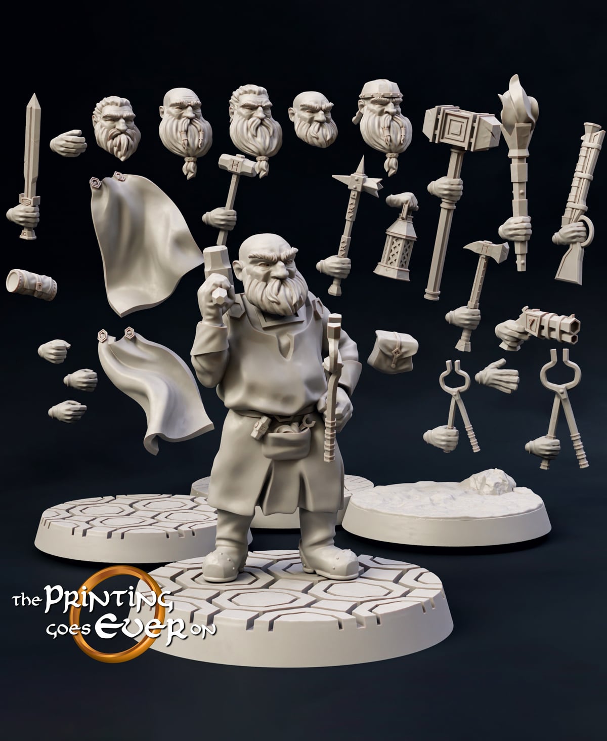 Modular Dwarven Engineer 3d model