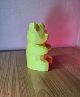 Low Poly Gummy Bear Piggy Bank 3d model