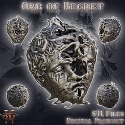 Fantasy Orb of Regret Path of Exile Currency 3d model