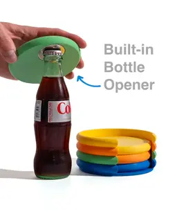 Bottle Opener Coasters 3d model