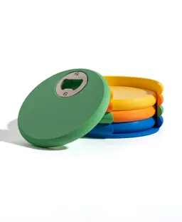 Bottle Opener Coasters 3d model