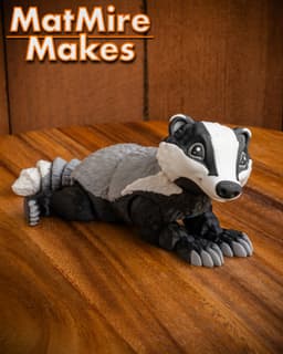 Badger - Articulated Figure 3d model