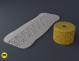 Texture Rollers Christmas middle #10 3d model