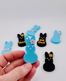 Candy Bunny Key Chain 3d model