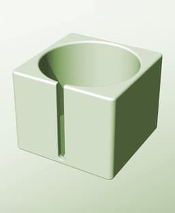 CS128-115-S Modular slotted component container modern decor 3d model