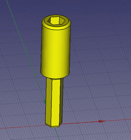 Magnetic Drill bit extension 3d model