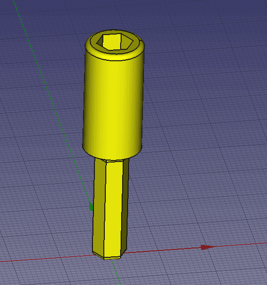 Magnetic Drill bit extension 3d model