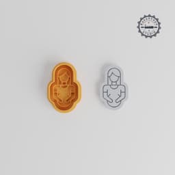 Maternity Shape Cutter & Stamp Set, Cookies & Fondant, S/M/L, Pregnancy, Expecting, Baby Bump, 6 Piece Collection PRODUCT_44 3d model