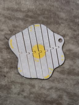 Flexi Egg Keychain 3d model