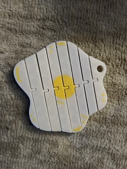 Flexi Egg Keychain 3d model