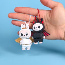 Angel vs Devil Labubu β Toy, Keychain & Magnet! Print-in-Place & Print-in-Parts 3d model