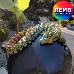 Articulated Crystal Dragon | Flexi Crystal Dragon 3d model