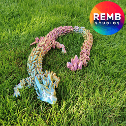 Articulated Crystal Dragon | Flexi Crystal Dragon 3d model