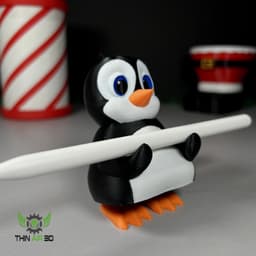 Standing Penguin Pencil Holder 3d model