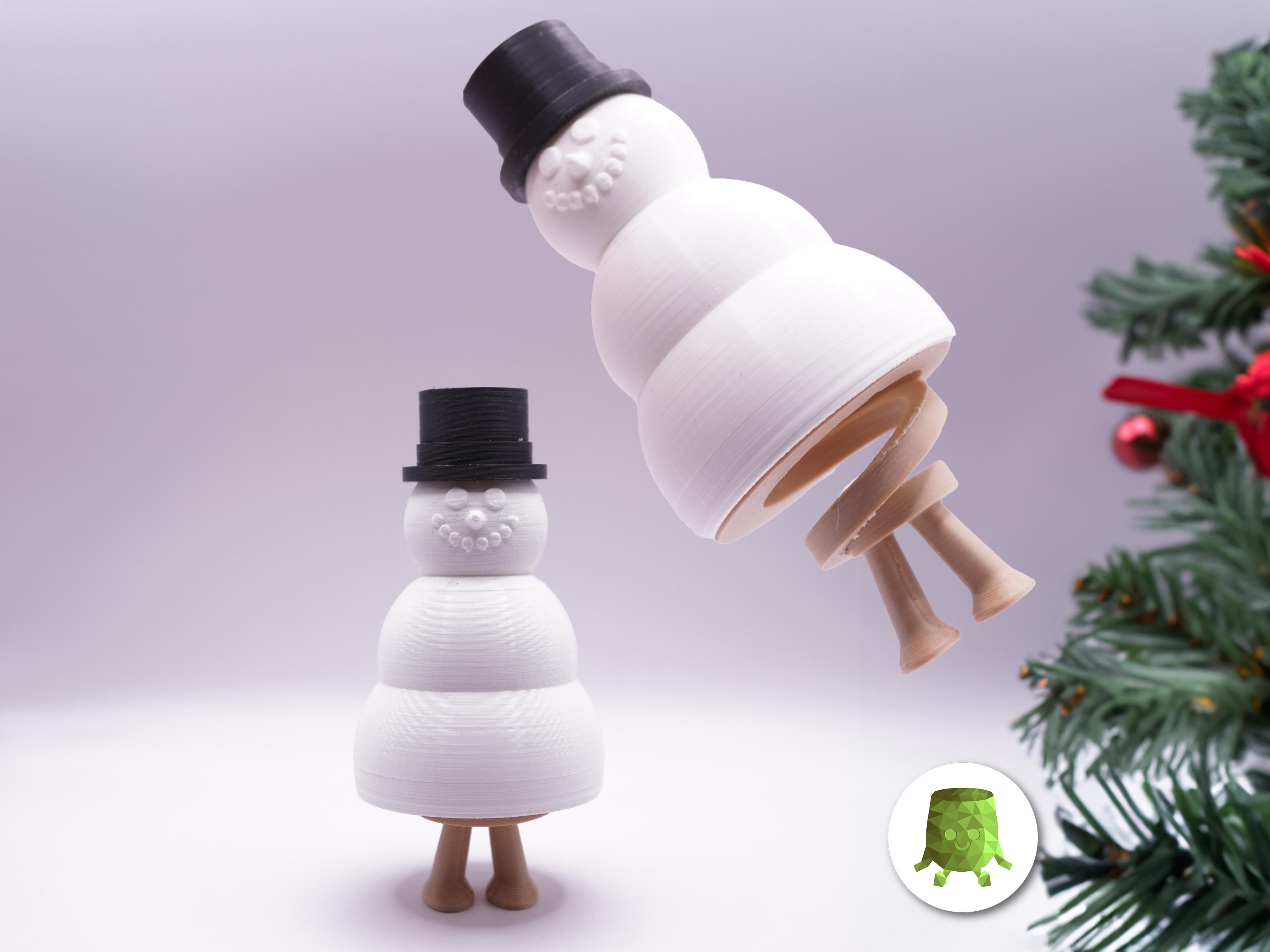 Jumpy Snowman 3d model