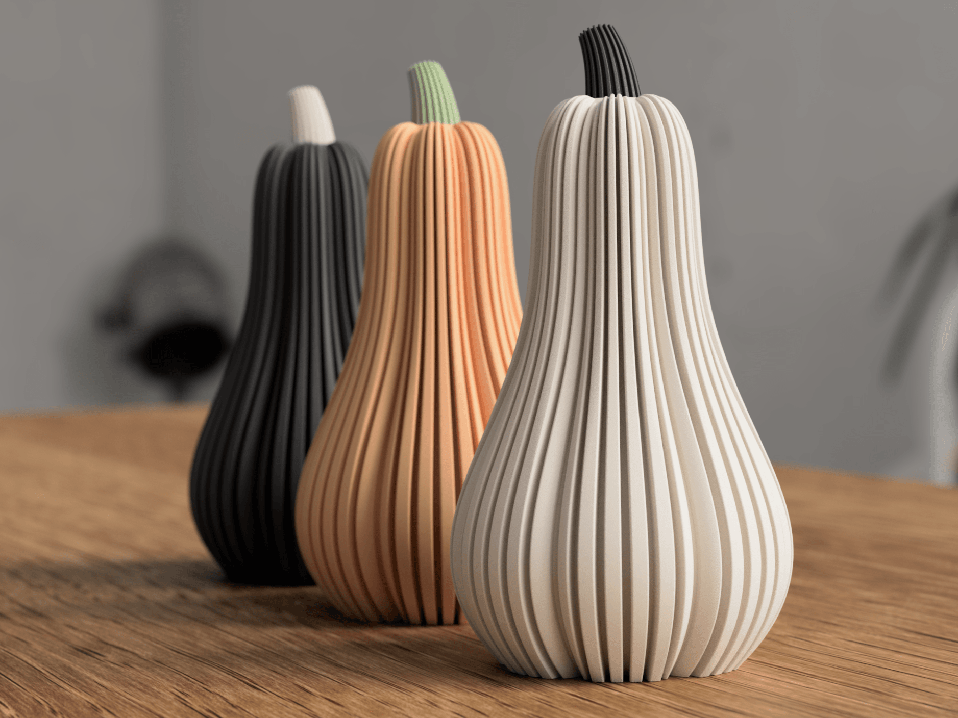 Halloween Pumpkin tall (tealight compatible) 3d model