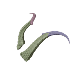 FANTASY RUIN CURVES HORNS SET BALDURS GATE 3 3d model