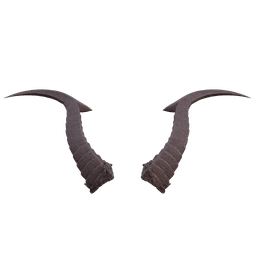 FANTASY RUIN CURVES HORNS SET BALDURS GATE 3 3d model