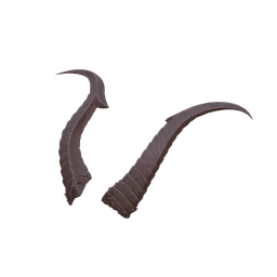 FANTASY RUIN CURVES HORNS SET BALDURS GATE 3 3d model