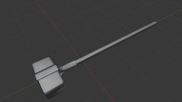 Bronze War Hammer v2 3d model