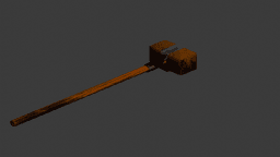 Bronze War Hammer v2 3d model