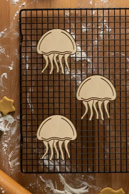 Jellyfish Cookie Cutter, Biscuit Cutter 3d model