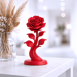 Rose Flower Figurine | Elegant Floral Sculpture | Romantic Gift & Decor 3d model