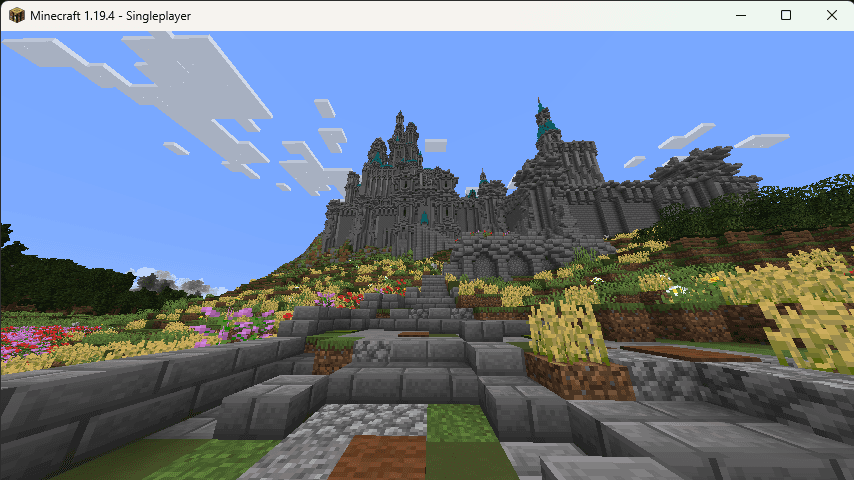 Minecraft Sleeping Beauty Castle 3d model